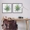 Stupell Industries Layered Plant Sprigs 2pc Framed Giclee Wall Art Set Design by Sally Swatland